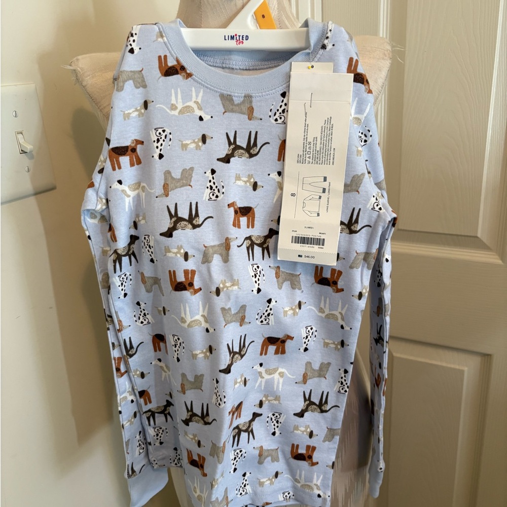 Janie and Jack  NWT $46. The Limited Edition Kids Dog Print pajamas - Blue